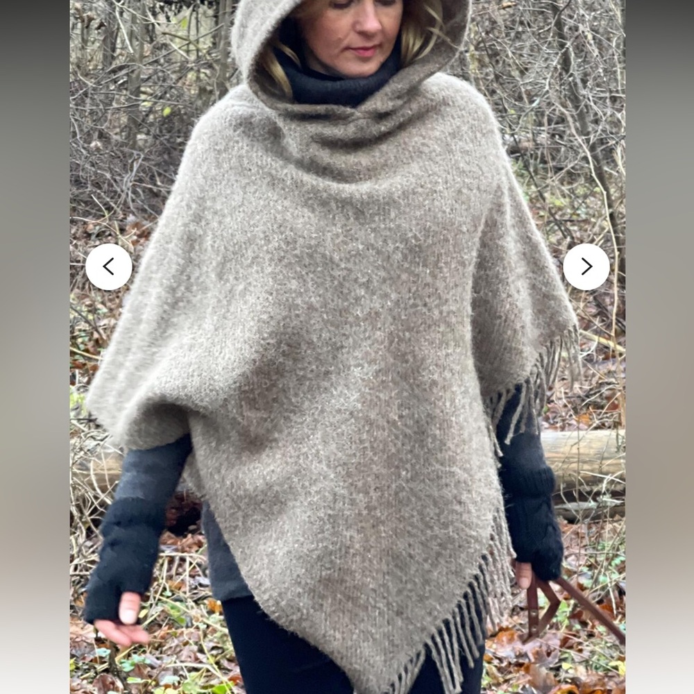 Wool poncho